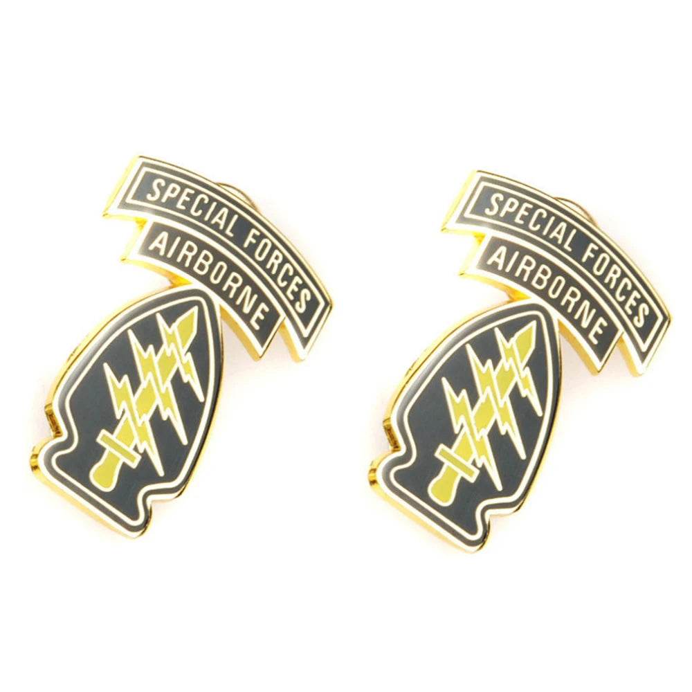 Pair Of US Army Green Beret Badge - Special Forces Airborne - Military-Outdoors.com