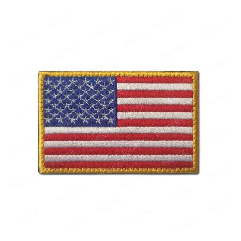 US Flag Embroidered Patch in vibrant colors with a detailed design for military apparel