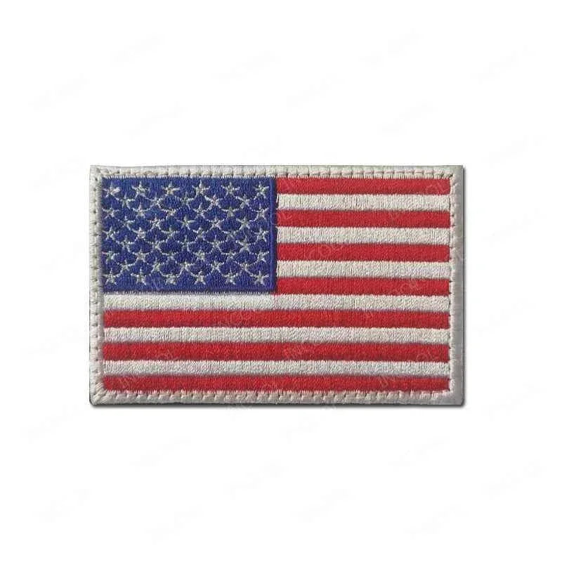 US Flag Embroidered Patch with detailed stars and stripes for military apparel and accessories