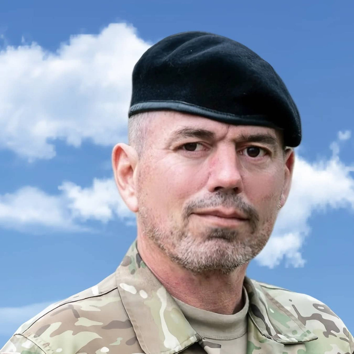 US military wool beret in black for a classic military look