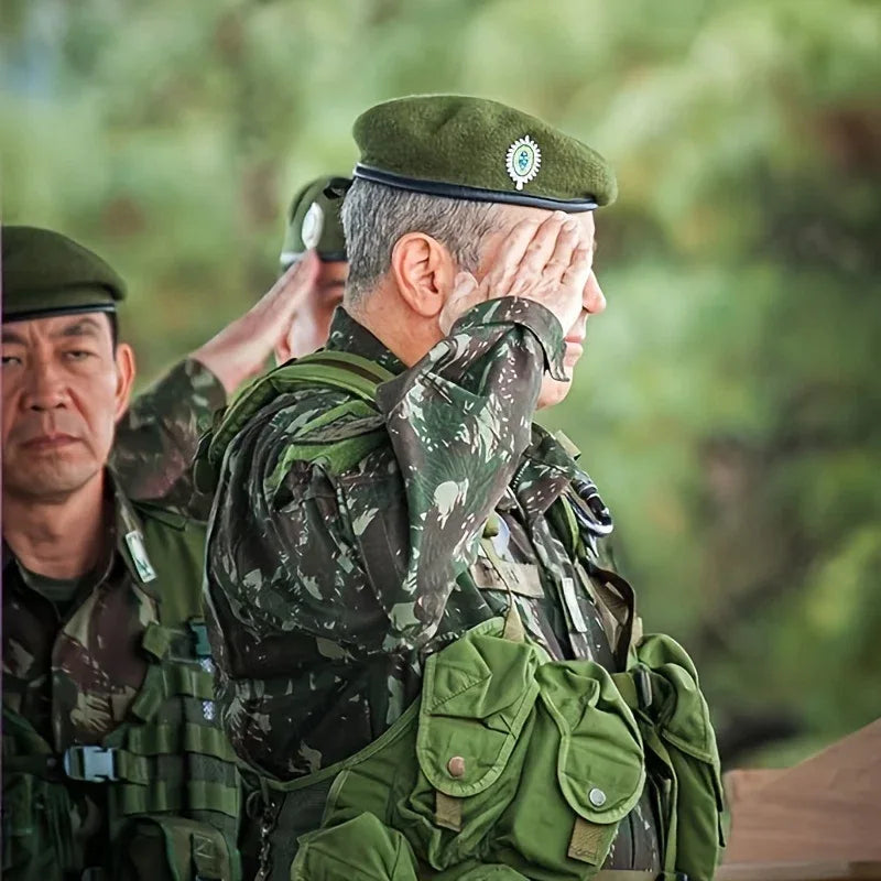 US military wool beret in green for formal military ceremonies