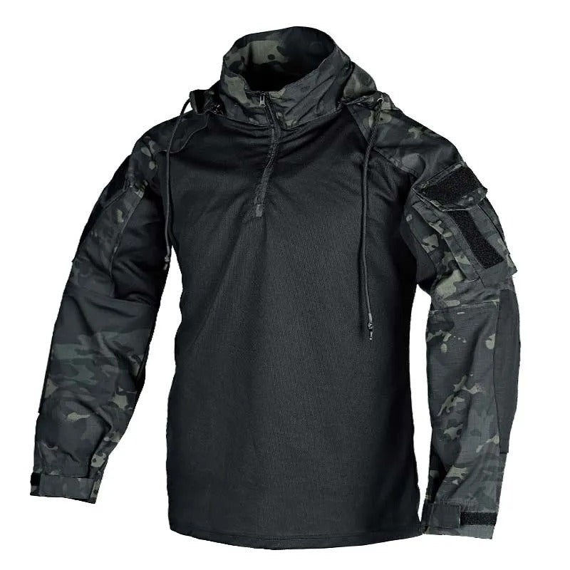 Military outdoors black utility shirt pants for tactical wear and comfort