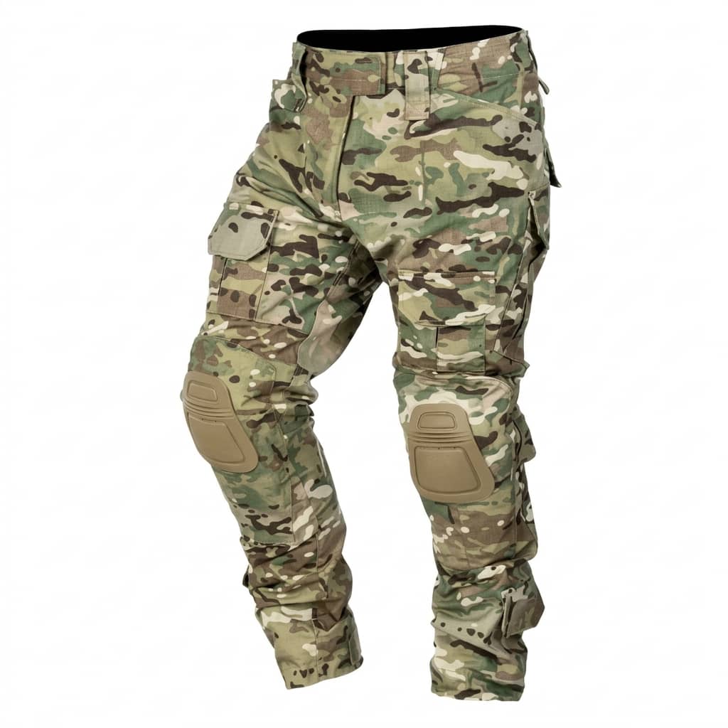 Multicam Tactical Pants with Knee Pads for Utility Shirt Pants Use