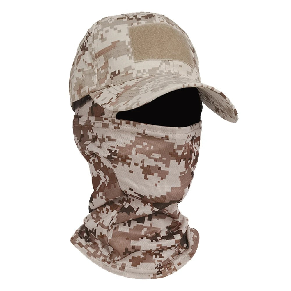 Desert Digital 2pcs Set Balaclava Face Mask And Military Caps Military-Outdoors.com