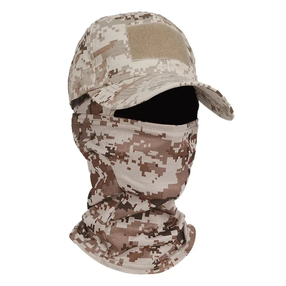 Desert Digital 2pcs Set Balaclava Face Mask And Military Caps Military-Outdoors.com