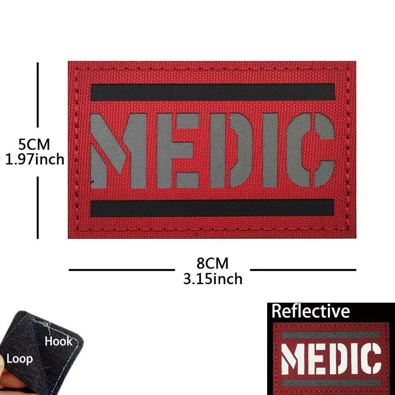 Paramedic Military Patch - Durable Hook & Loop Tactical Accessory