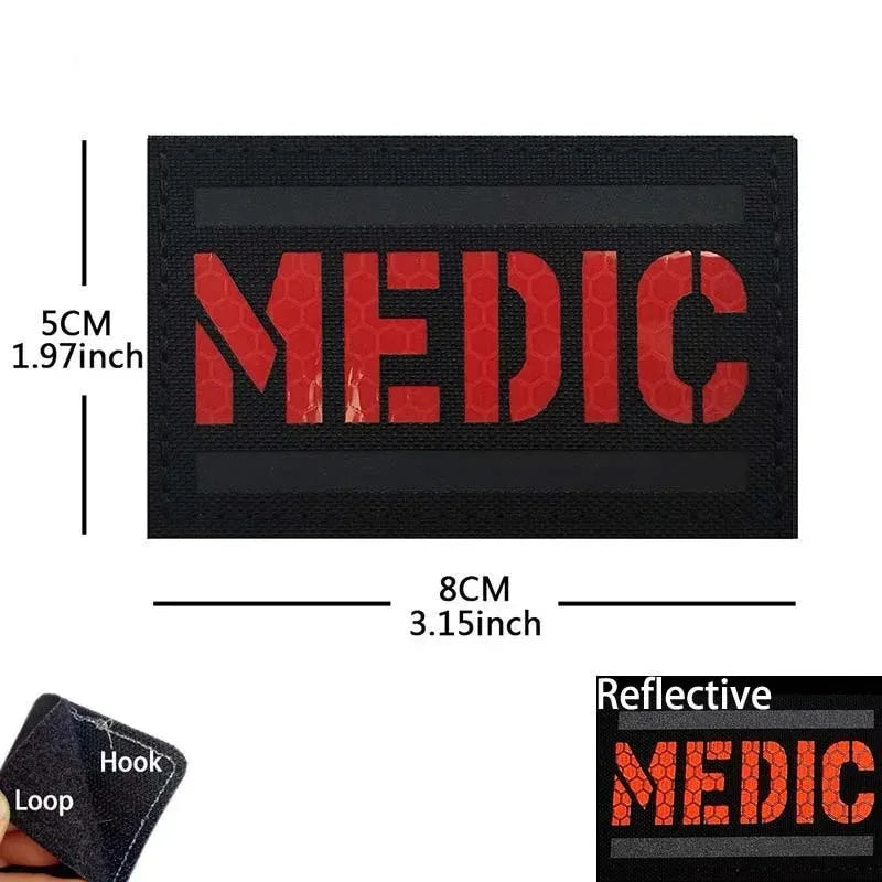 Paramedic Military Patch - Durable Hook & Loop Tactical Accessory