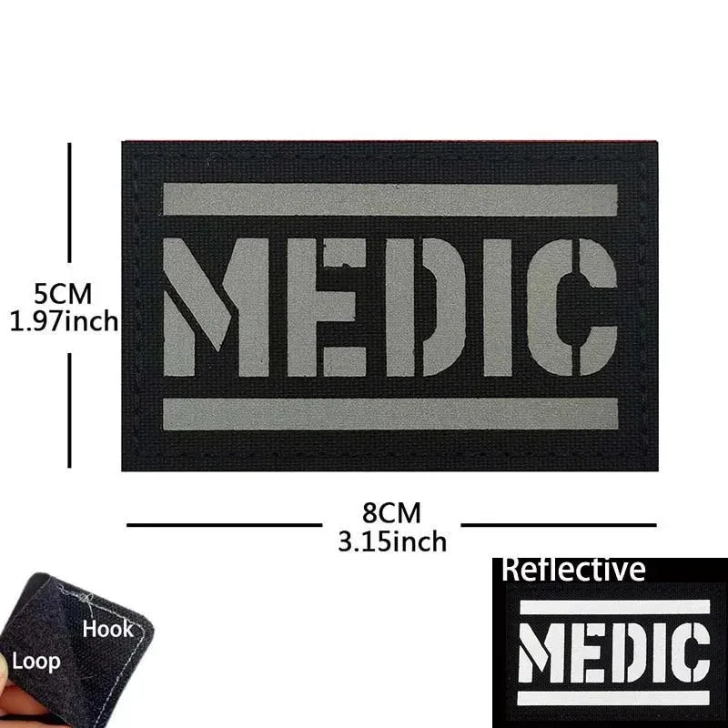 Paramedic Military Patch - Durable Hook & Loop Tactical Accessory