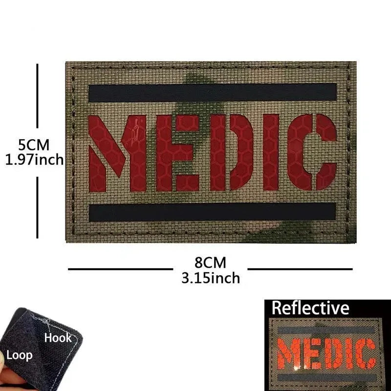 Paramedic Military Patch - Durable Hook & Loop Tactical Accessory
