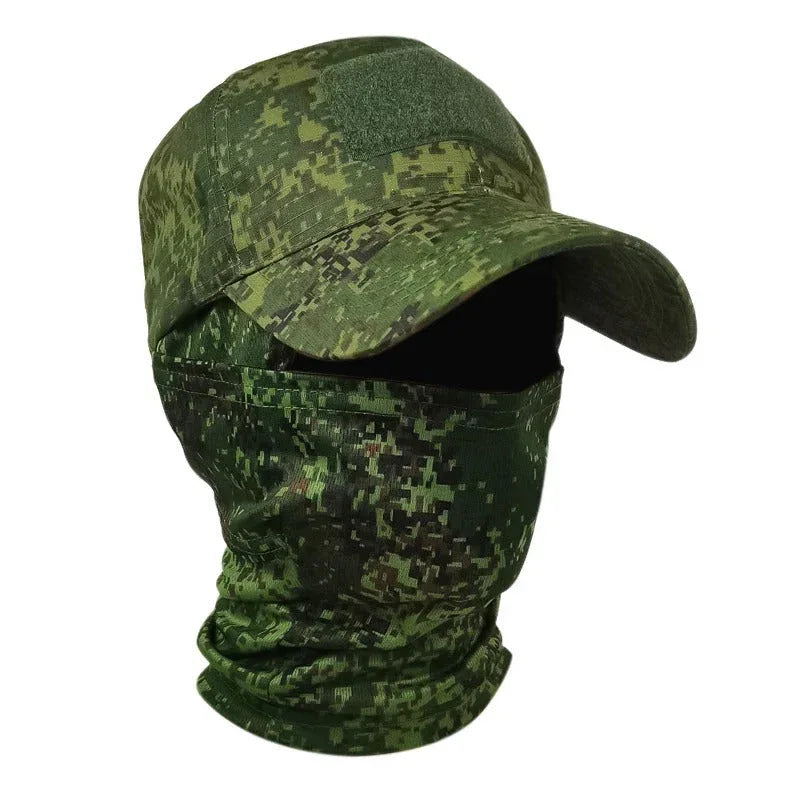 Russian Camo 2pcs Set Balaclava Face Mask And Military Caps Military-Outdoors.com
