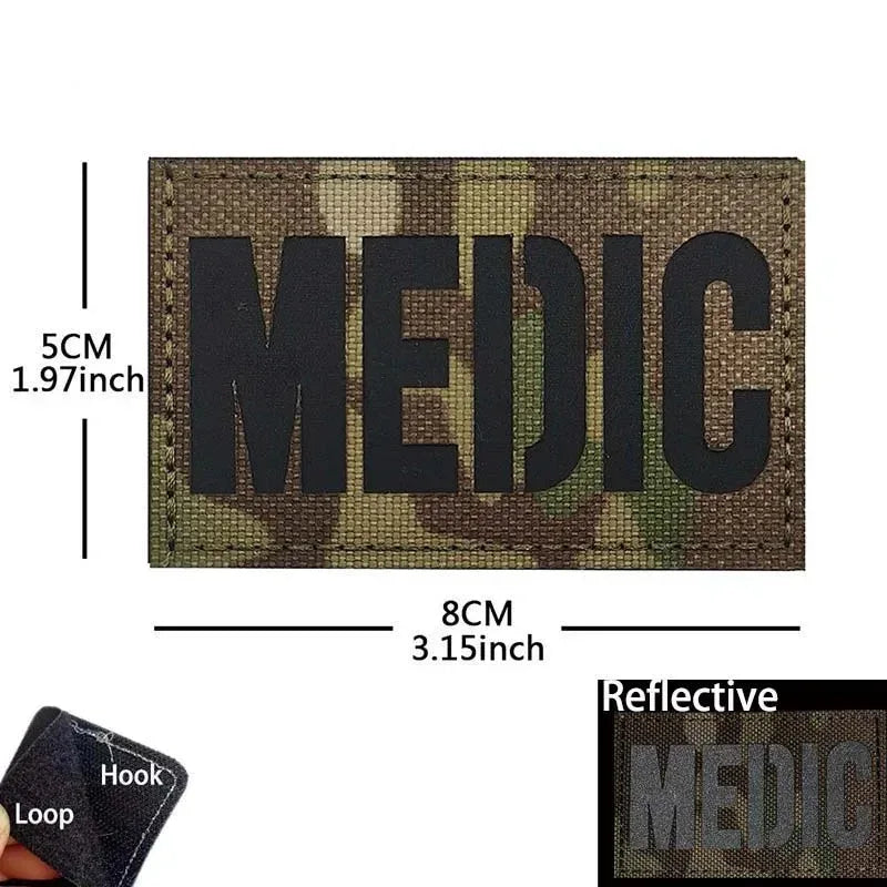 Paramedic Military Patch - Durable Hook & Loop Tactical Accessory