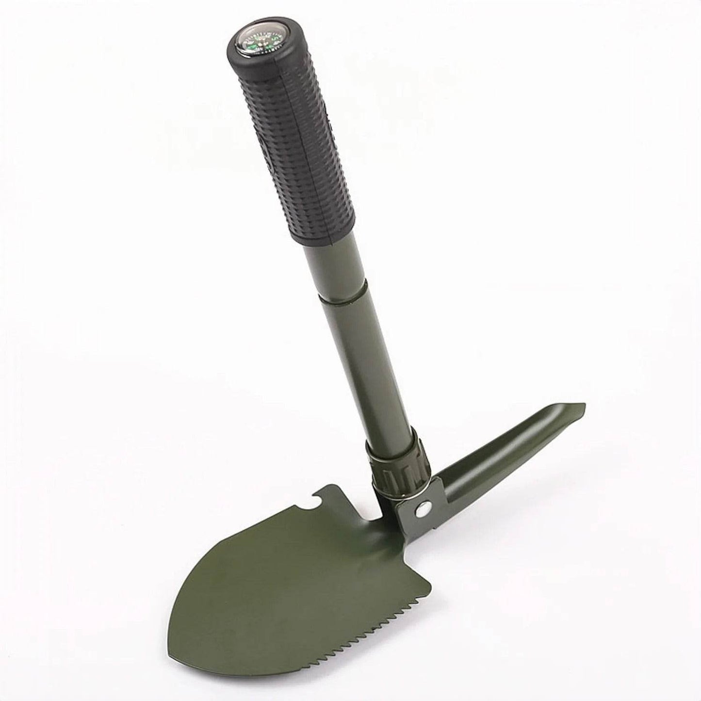 Multifunction Folding Shovel With Built-in Compass - Military-Outdoors.com
