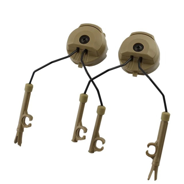 Helmet Rail Headset Adapter - Outdoor Headphone Bracket Set