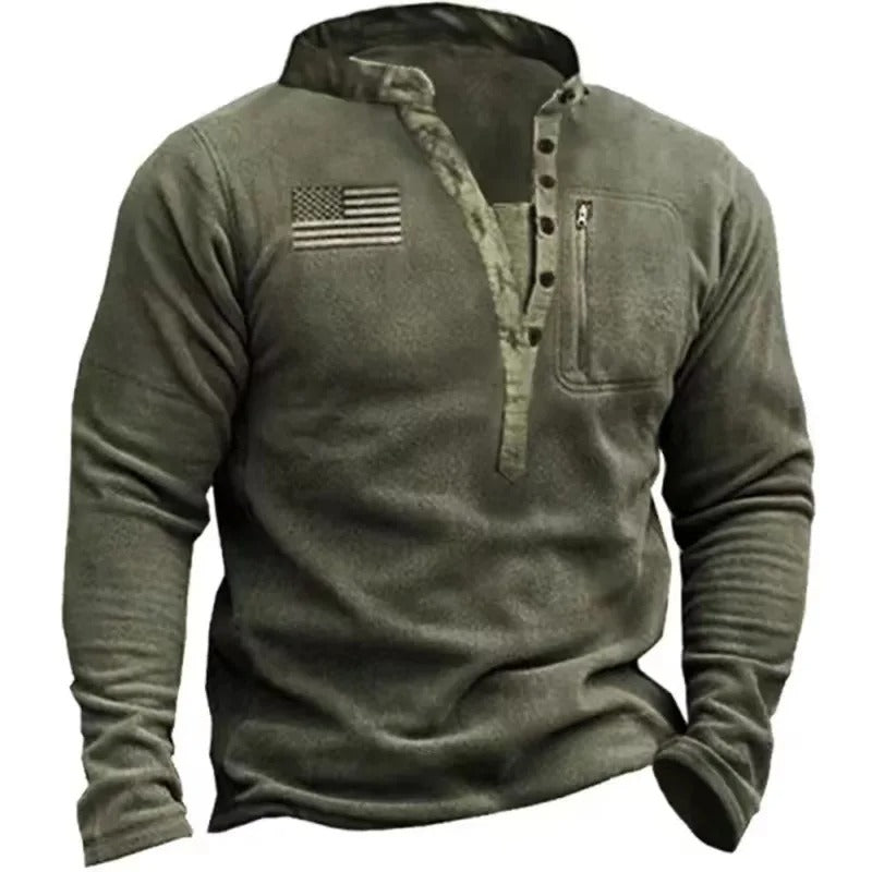 Men’s Tactical-Style Outdoor Sweater