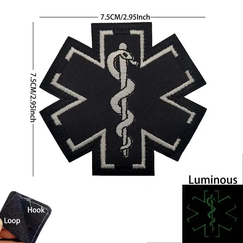 Paramedic Military Patch - Durable Hook & Loop Tactical Accessory