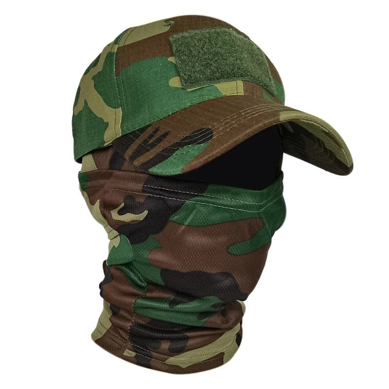 Jungle Camo 2pcs Set Balaclava Face Mask And Military Caps Military-Outdoors.com