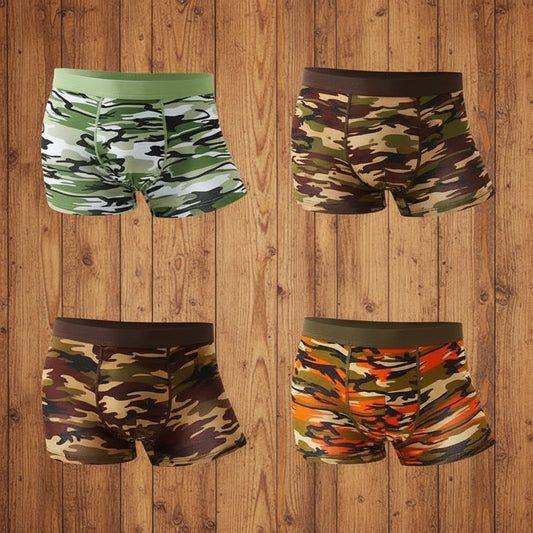 4Pcs Mens Boxers Camouflage Military Panties - Military-Outdoors.com