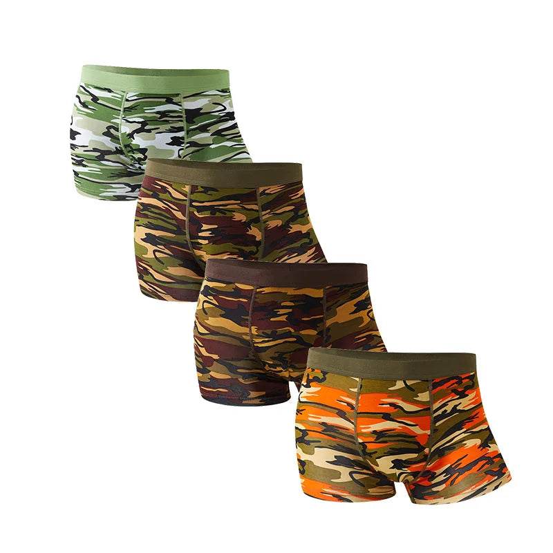 4Pcs Mens Boxers Camouflage Military Panties - Military-Outdoors.com