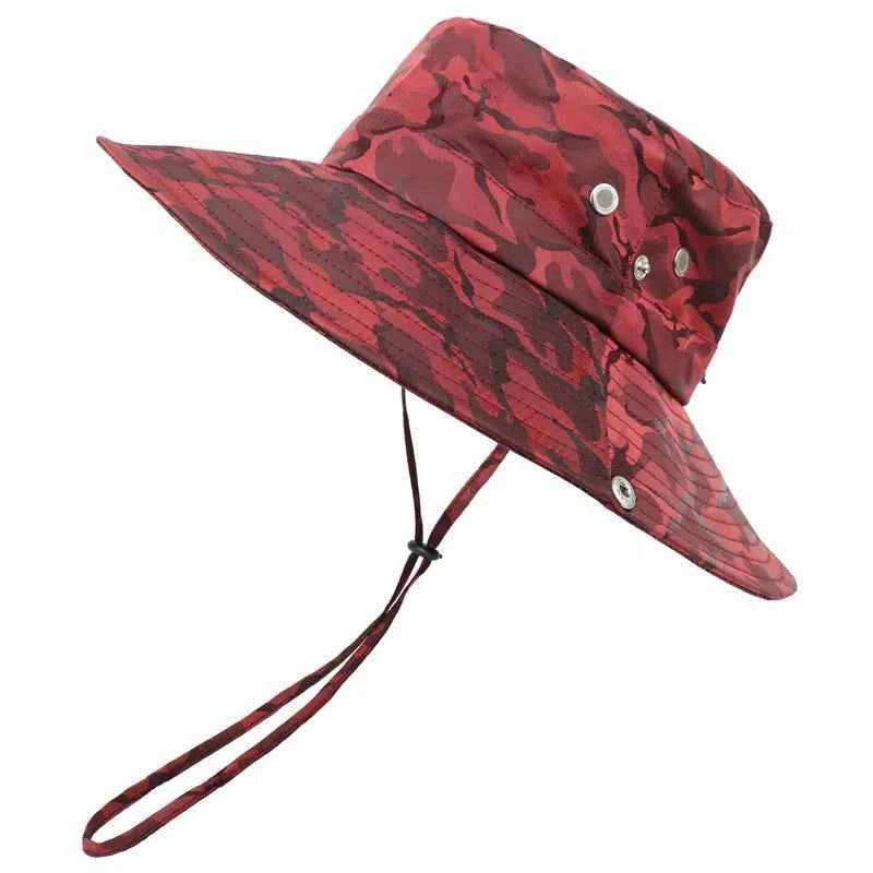 Red Camouflage Military Hat - Durable Outdoor Gear - Military-Outdoors.com
