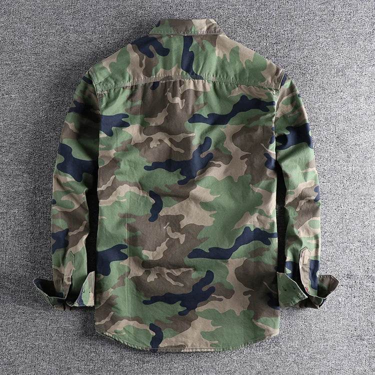 Camouflage US Army Long-Sleeved Shirt - Military-Outdoors.com