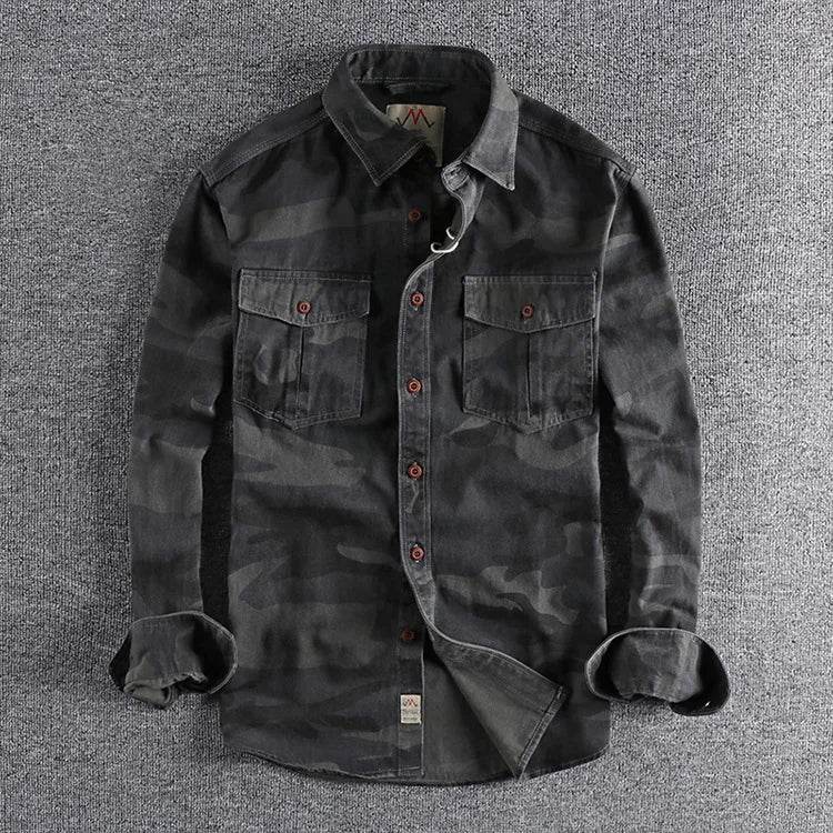Camouflage US Army Long-Sleeved Shirt - Military-Outdoors.com