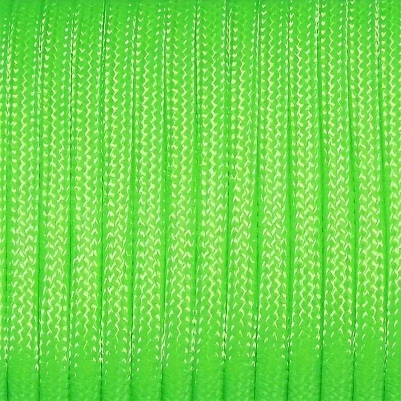 Durable neon green outdoor tent cord for securing tents and gear in outdoor settings