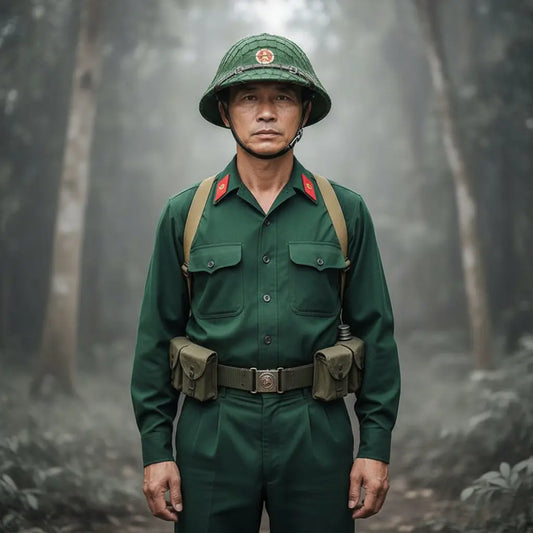 Vietnam Army tactical helmet in green for military reenactments