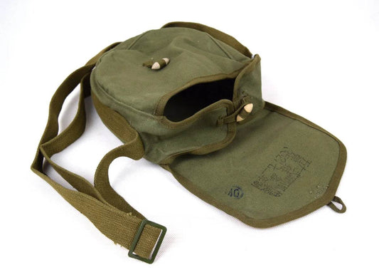 Original Military Vietnam War Chinese 7.62mm Type 56 Drum Mag Pouch - Military-Outdoors.com