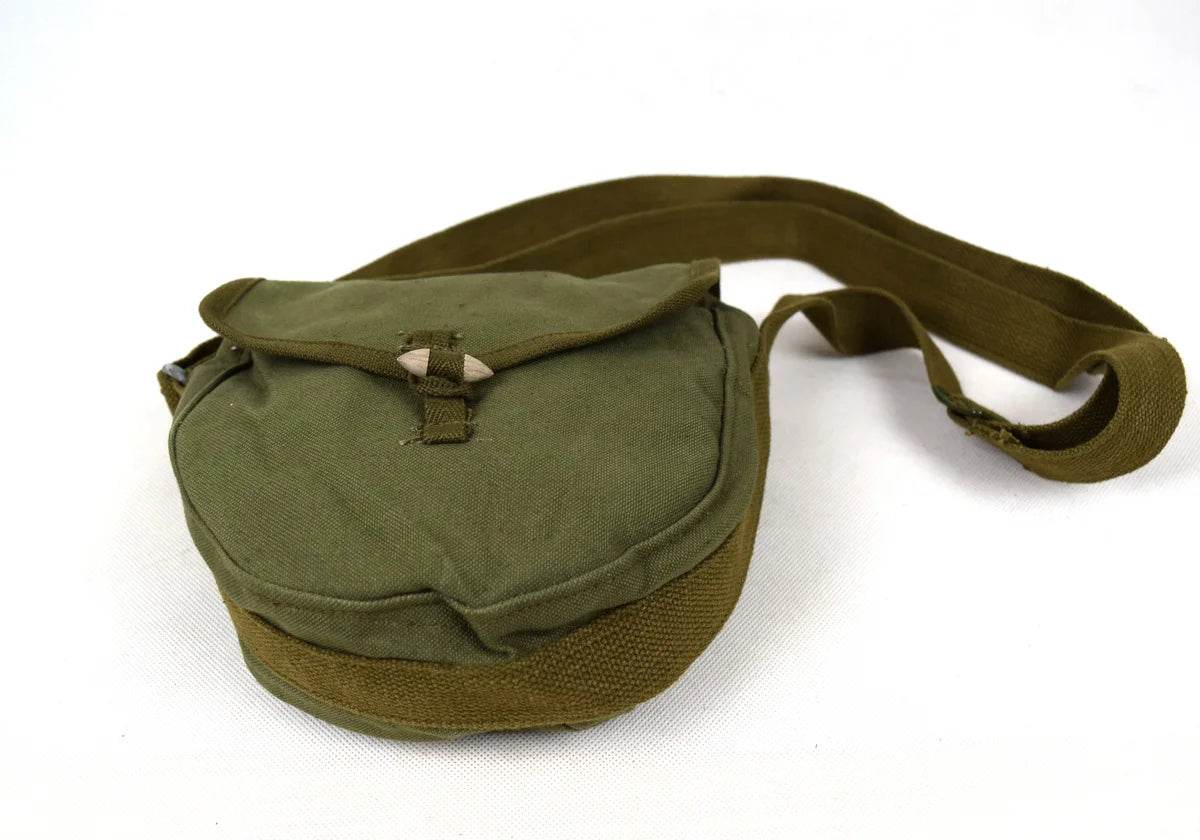 Original Military Vietnam War Chinese 7.62mm Type 56 Drum Mag Pouch - Military-Outdoors.com