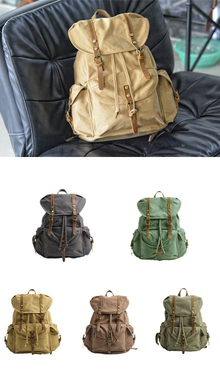Vintage Canvas Backpack for Adventure Seekers - Military-Outdoors.com