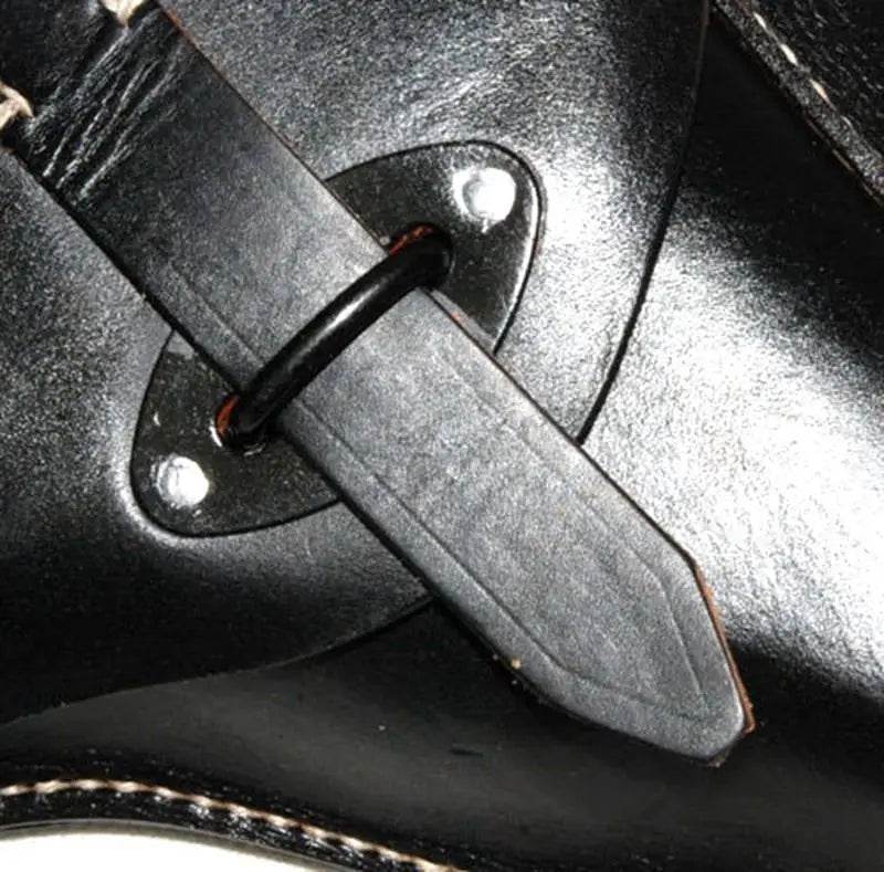 Black Walther P38 holster replica for secure firearm storage
