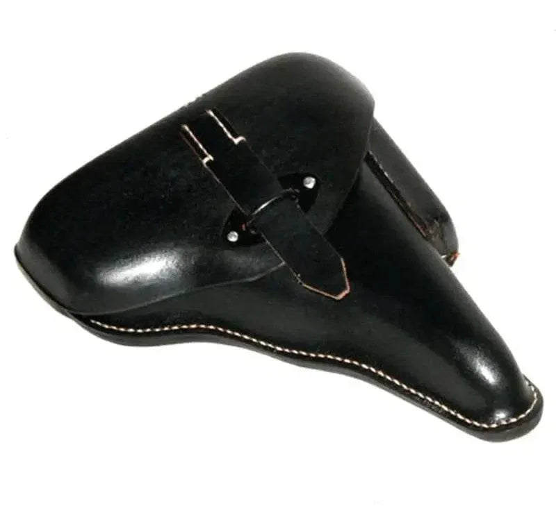 Walther P38 holster replica in black leather for firearm protection