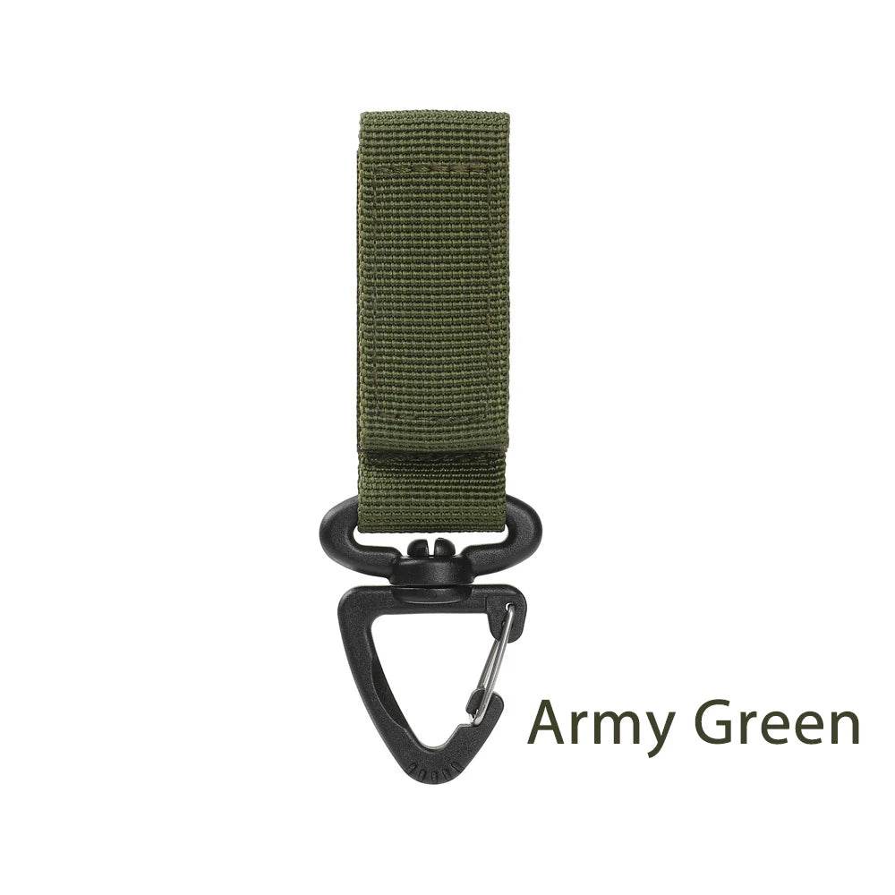 Army Green webbing buckle for outdoor gear attachment