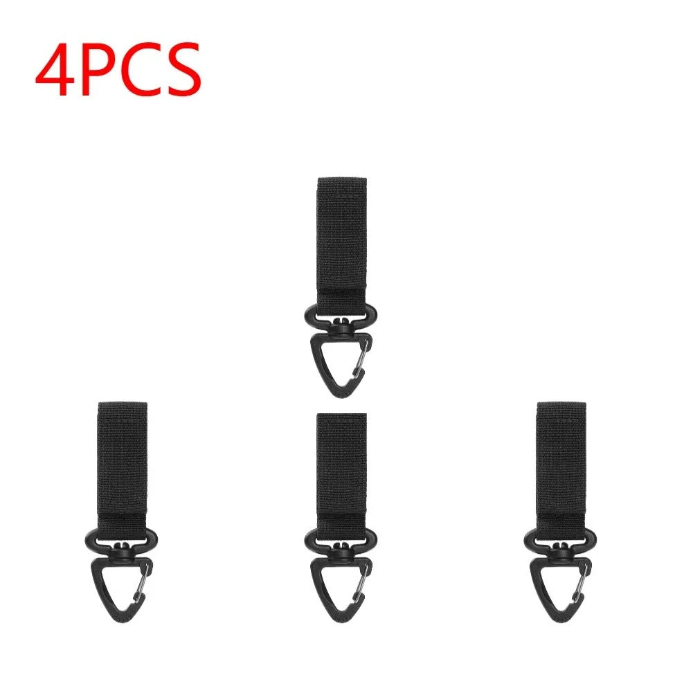 4PCS Black Webbing Buckle quick release for Tactical Gear Attachment