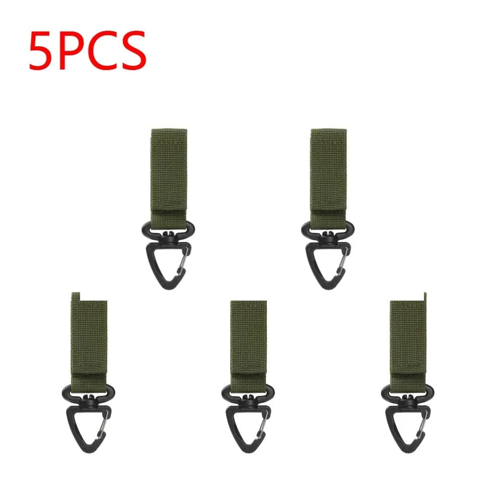 5PCS olive green webbing buckle for outdoor gear attachment
