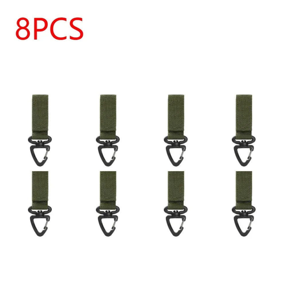8PCS Green Webbing Buckle Set for Secure Attachment and Use