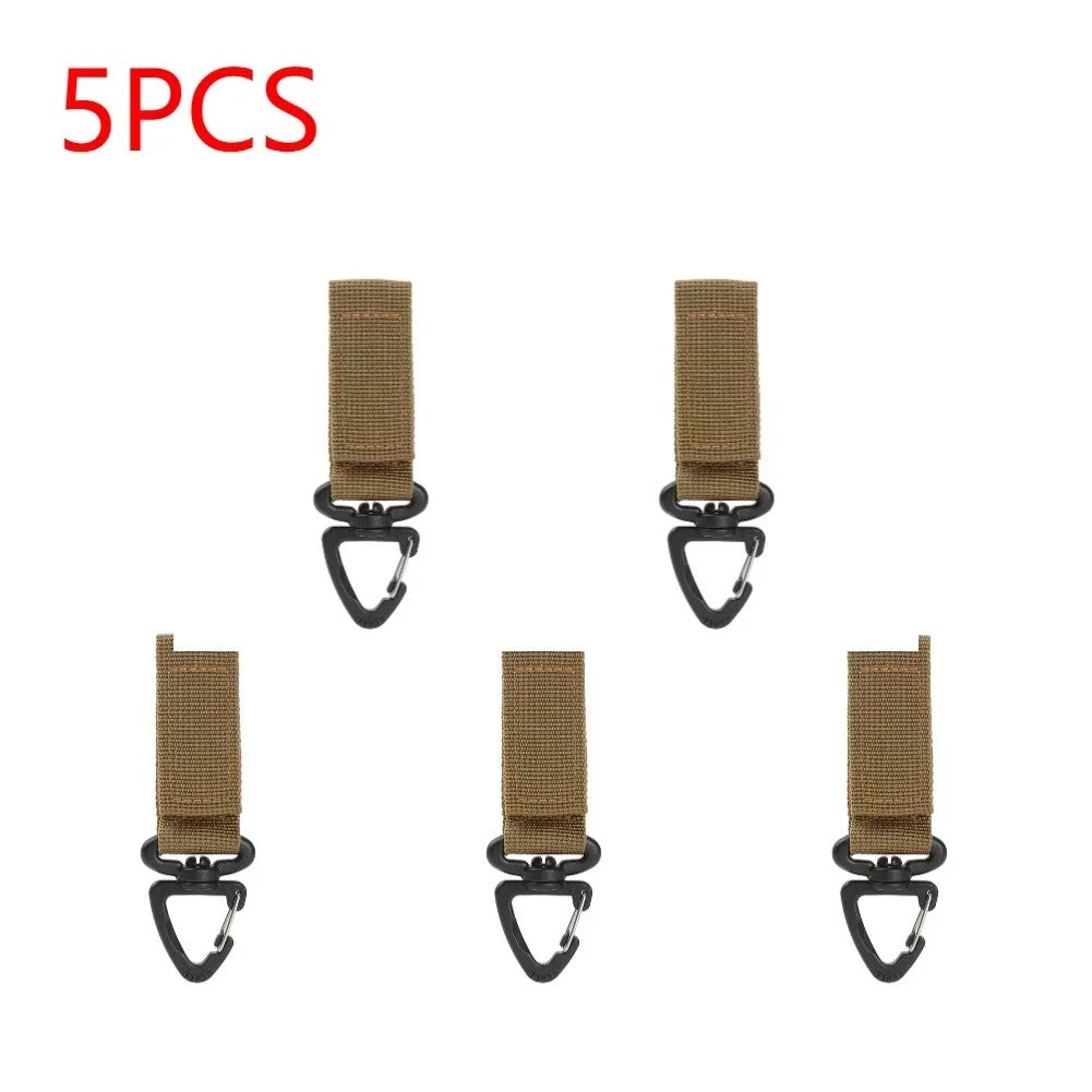 5PCS tan webbing buckle quick release for outdoor gear attachment