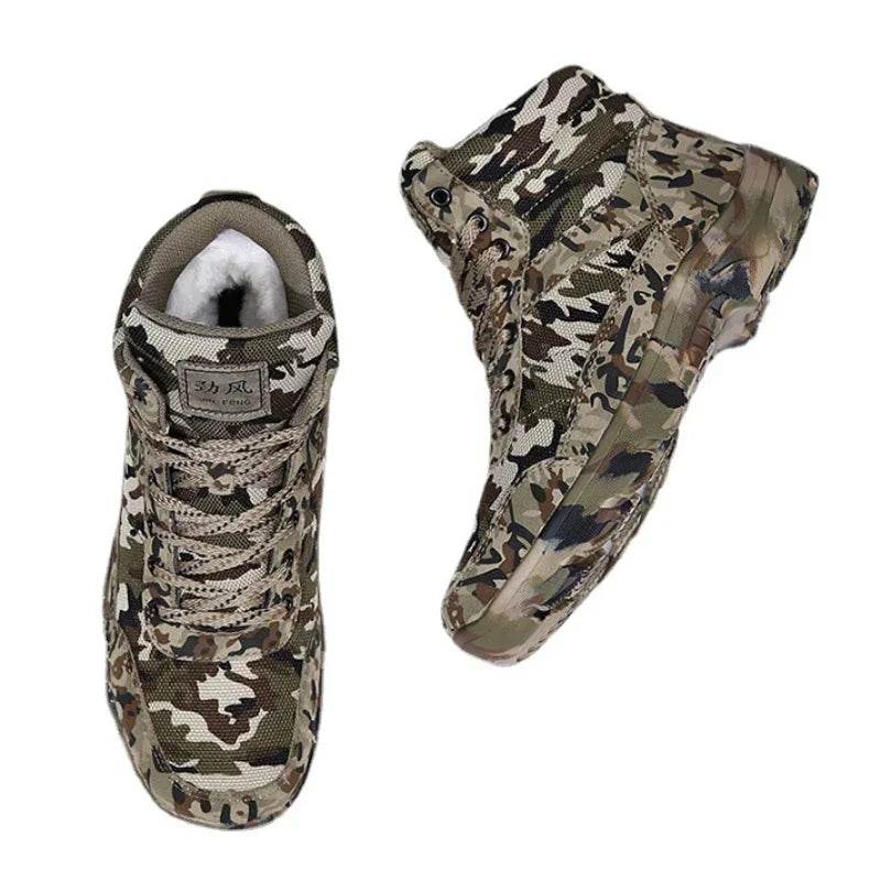 Winter Tactical Warm Cotton Ankle Boots - Military-Outdoors.com