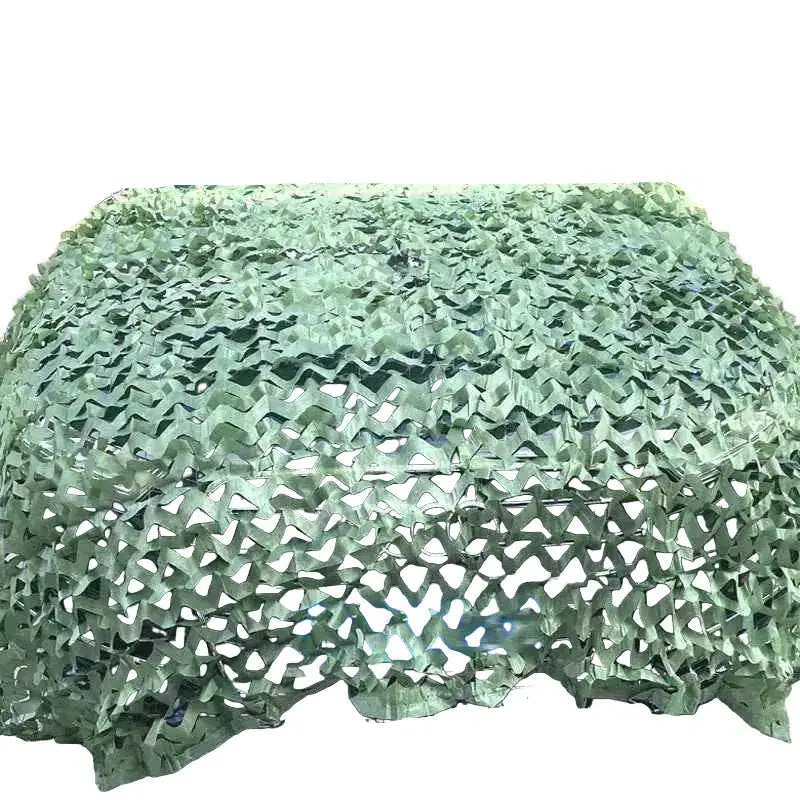 Woodland camouflage netting designed for outdoor concealment and tactical use in various environments