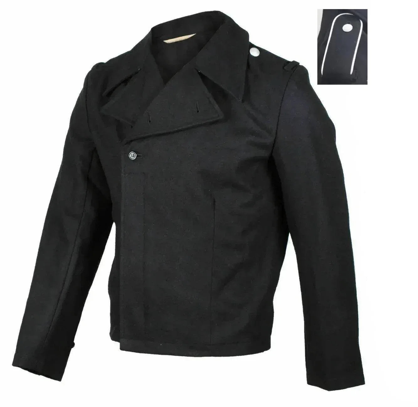 WW2 Panzer Uniform Replica in black, ideal for reenactments and collectors