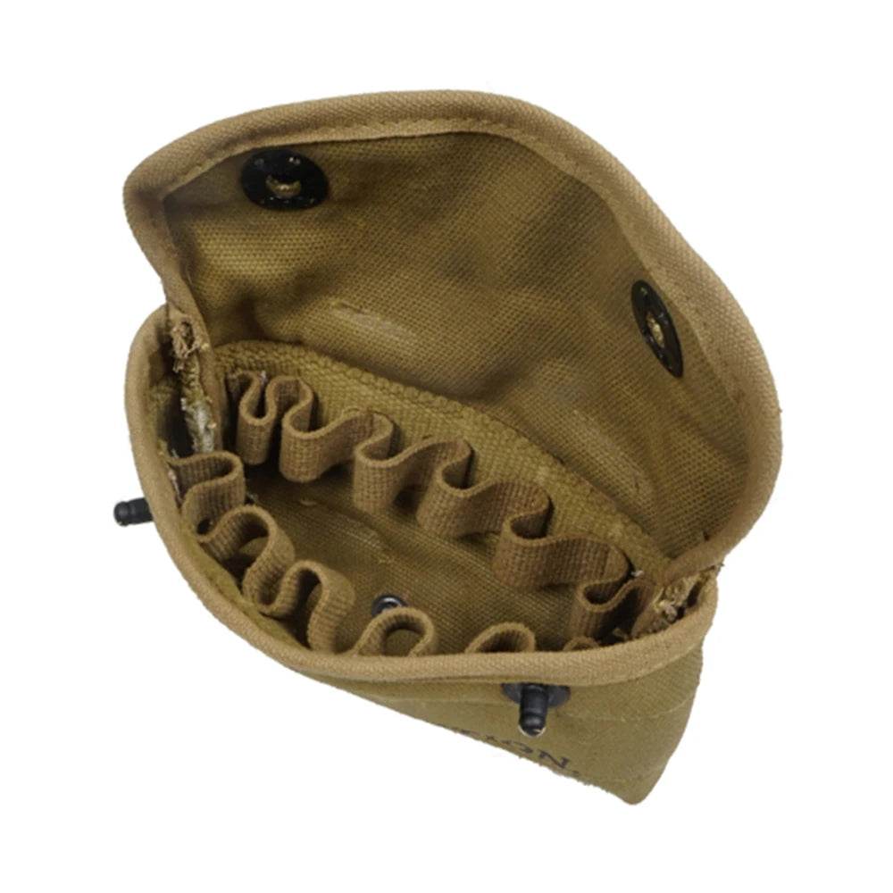 WW2 US tool kit pouch in tan with multiple tool slots
