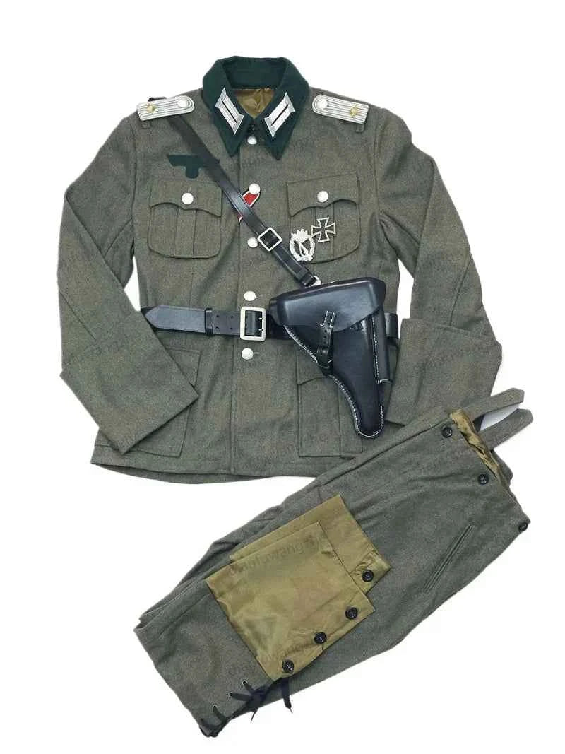 WWII M36 German Uniform in olive green for historical reenactments