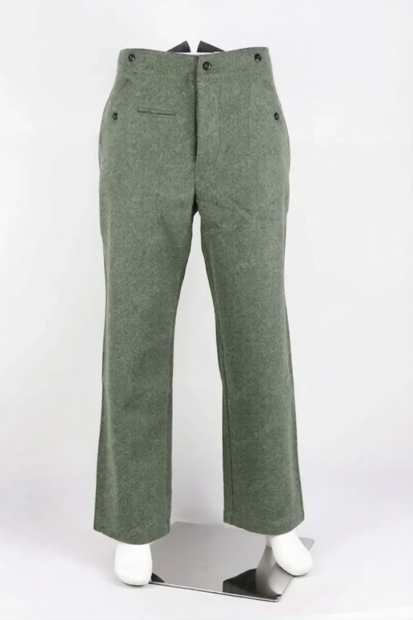 WWII M36 German Uniform Green Trousers for Authentic Military Reenactments