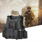 YAKEDA Lightweight MOLLE Outdoor Vest - Quick-Release Utility Gear Vest