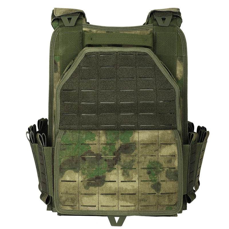YAKEDA utility vest in green camo for tactical outdoor activities