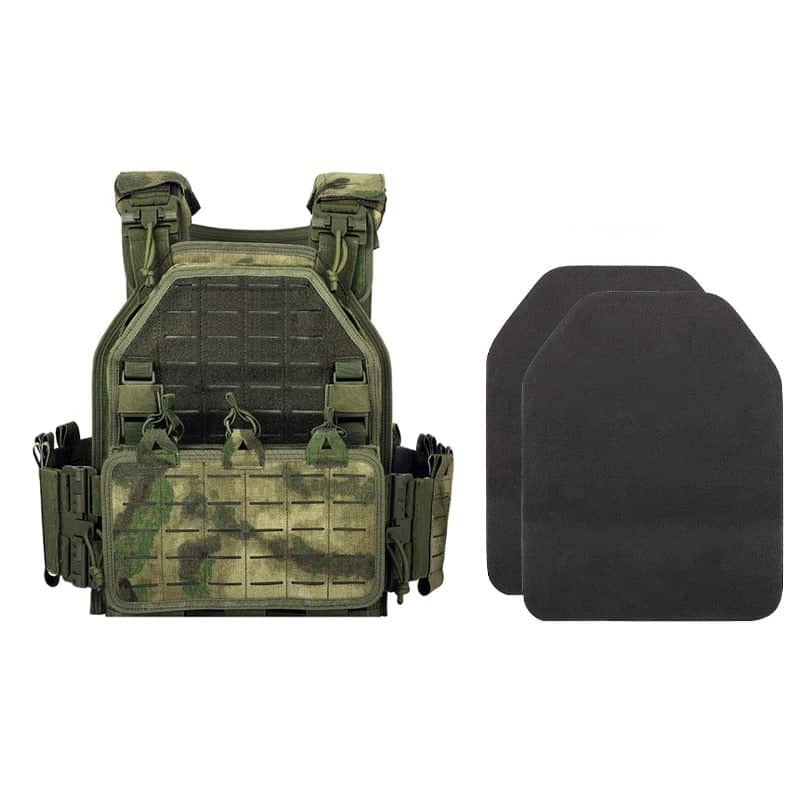 YAKEDA outdoor utility vest in camouflage with removable plates for tactical use