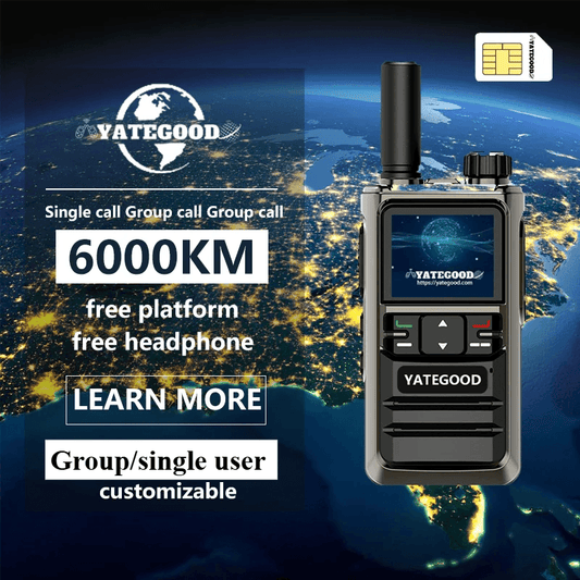 YATEGOOD G618 GPS 6000KM Global PTT Walkie Talkie - Military-Outdoors.com