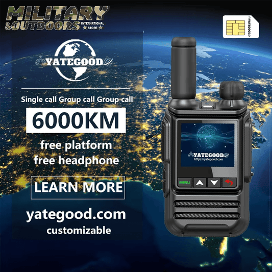4G 5G Walkie Talkie - Unlimited Distance - Military-Outdoors.com